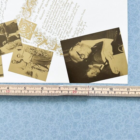 1990s Gold Book Battaglia  Ad • Foil Look • Euro Glamour Vintage Decor - Picture 10 of 10